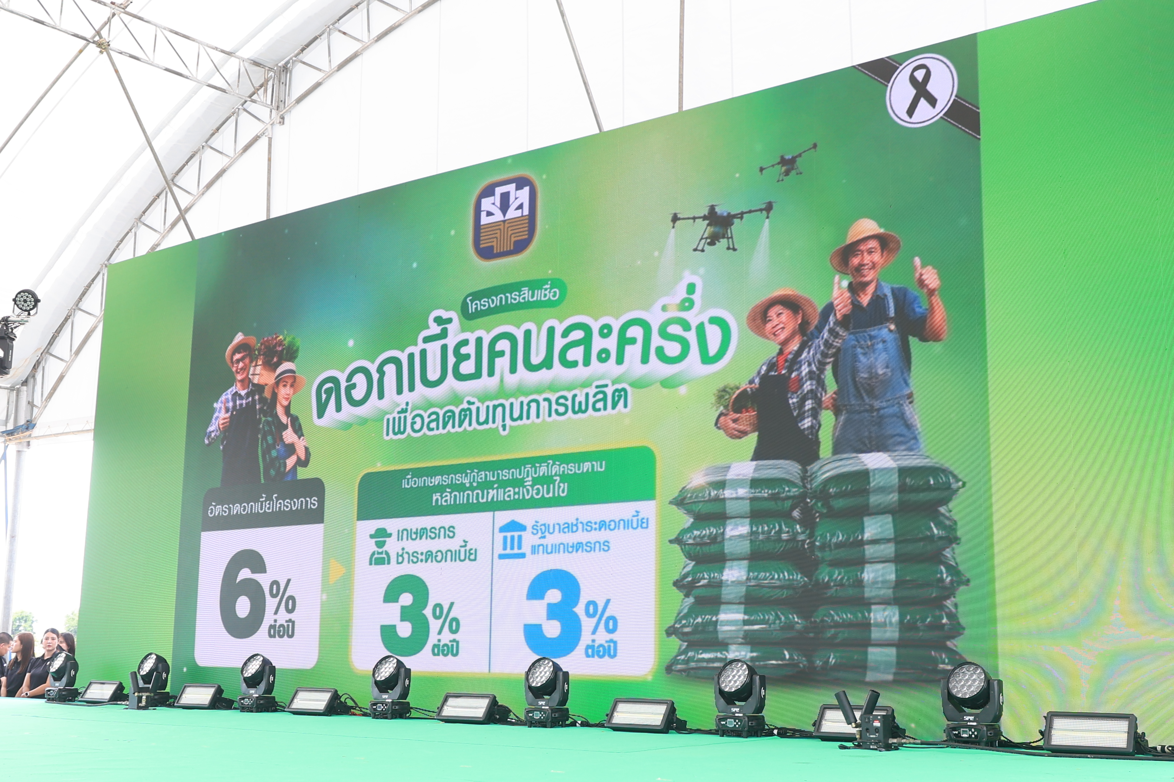 title - ส.ป.ก. ร่วมงานเปิดตัวโครงการสินเชื่อดอกเบี้ยคนละครึ่ง เพื่อลดต้นทุนการผลิต ณ จังหวัดพระนครศรีอยุธยา